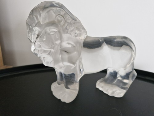 Figurine lion verre - figurine,