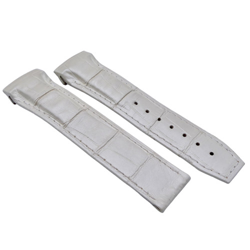 Omega bracelet alligator blanc - omega,