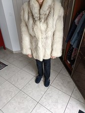 Veste en renard bleu  marque FELINI occasion taille 42 état impeccable