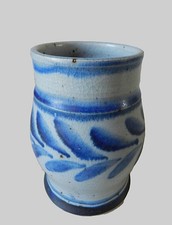 SIGNÉ BLANOT * VASE VINTAGE en GRÈS * CÉRAMIQUE MIREILLE & NOËL DELAIR