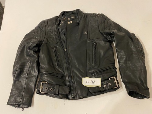 Veste moto cuir noir - veste,
