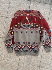 2 Ralph Lauren Country sweater native rrl rider 90s indian chief head RARE