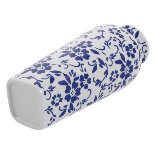 Vase bleu blanc - vase, en