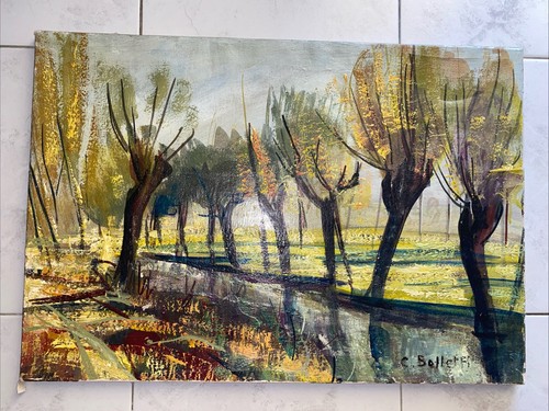 Huile sur toile - , de