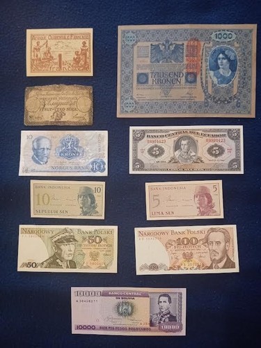 Billets banque monde - monde, en