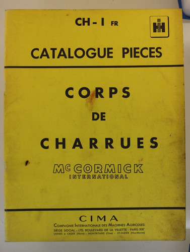 Catalogue pièces corps de - catalogue,