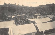 CPA 38 SAINT MARCELLIN PARC DU MARCHE (cliché pas courant