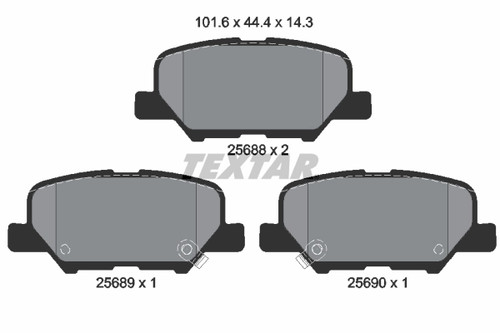 Kit plaquettes frein - plaquettes, de