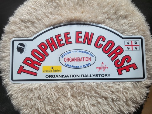 Plaque rallye trophée - rallye, en