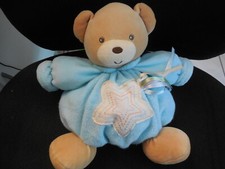 doudou peluche ours bleu