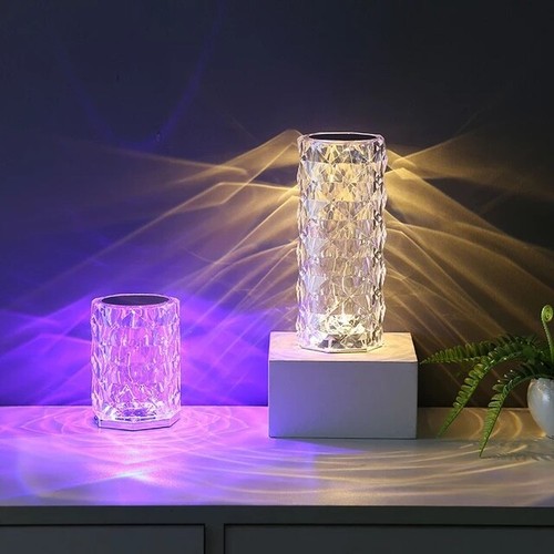 Lampe table cristal led - lampe,