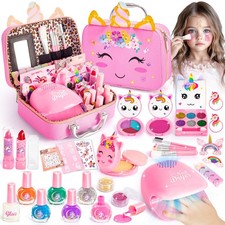 Maquillage Enfant Fille, Malette Maquillage Enfant Lavables pour Filles avec ...