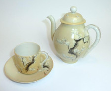 Thé Tasse à Café/Moka Cruche Coquille Porcelaine Japon Meiji Um 1900