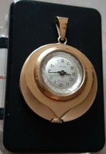 REGLIA Vintage Montre Pendentif A Collier  Plaqué or 