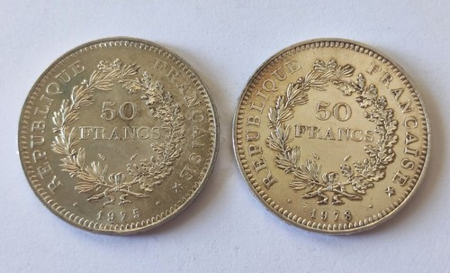 Lot monnaies francs - 2, 50