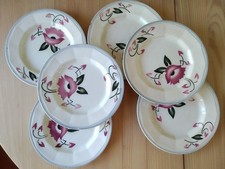 Lot de 6 assiettes à dessert faience Wasmuel *  A.M.G