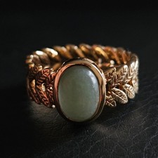 Bague jade Naomi rameau de