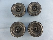 Lot de 4 roues anciennes pour jouets anciens CIJ JOUSTRA JRD JEP dia: 4,3 cm