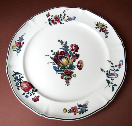 Plat rond service vieux - plat,