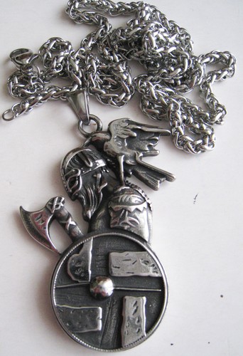 Pendentif acier inox viking - acier,