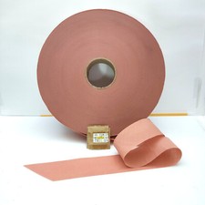 Bobine d'environ 180 m de biais polyester non plissé couleur vieux rose 4 cm