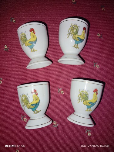 Coquetiers faïence décor - 4,