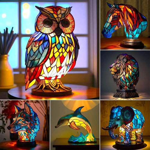 Colored animal light desk - 3d,