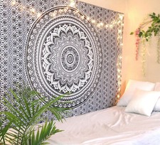 Couvre-lit hippie mural indien