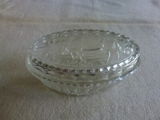 ANCIEN BEURRIER OVALE DECOR VACHE