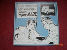 ANCIENNE   BROCHURE   PUBLICITAIRE    PETITS   VEHICULES  UTILITAIRES  ERAD