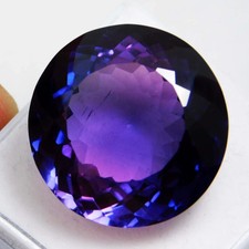 Gemme Certifiée En Tanzanite Violet Rond Taillée Naturelle 9,45 Ct Avec Cadeau