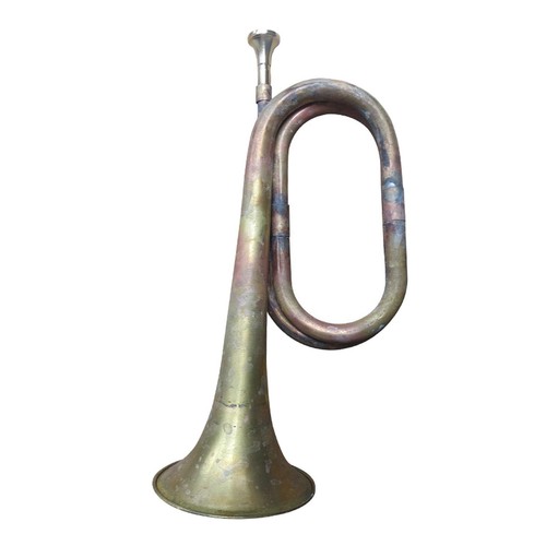 Marching bugle blowing - marching,