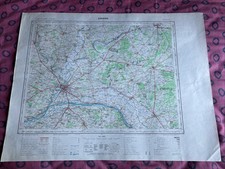 Carte ANGERS au 1/ 100.000 ème. 56 cm x 73 cm-1960 IGN