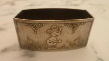 RARE ANCIEN ROND DE SERVIETTE MICKEY MOUSE  1930 Walt Disney - EN MÉTAL ARGENTÉ