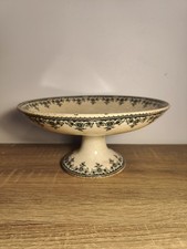 Ancien compotier Terre de Fer H.B. & Cie Gagny – Faïence XIXe – Décor floral...