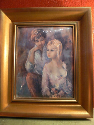 Ancien tableau delveaux plaque - tableau,