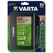 [57688101401] Varta Chargeur LCD universel Charger+ avec port USB sans Accus