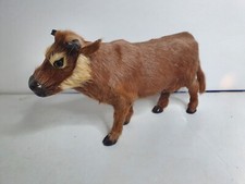 SANTON ANCIEN DEVINEAU GRANDE VACHE AVEC POILS CRÉCHE NOEL OU AUTRE??? gu