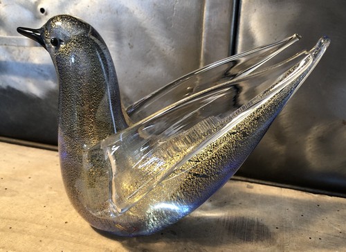 Oiseau verre art murano - verre, formia