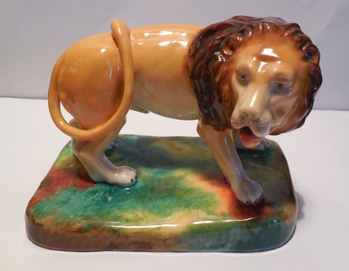 Ancien lion faience - ,