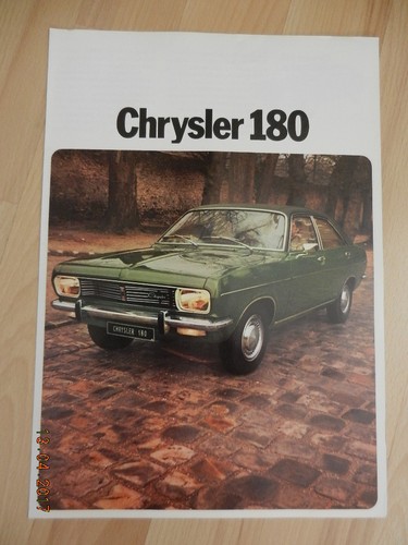 Catalogue chrysler 180 - catalogue, 1973
