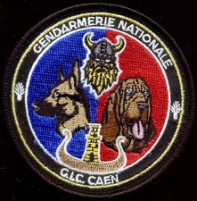 GENDARMERIE / CIC CAEN - CYNO - CHIEN - TISSU