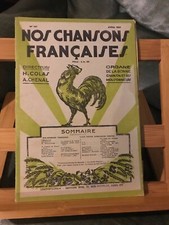 Nos chansons françaises recueil partition chant piano avril 1931 n°127