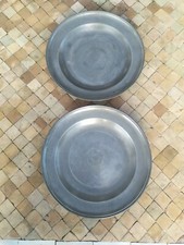 Paire plats étain - paire,