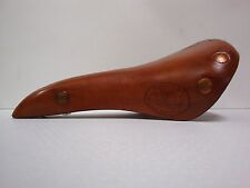 Selle de vélo en cuir Idéale Columbia Licence Christol Made in France Neuve