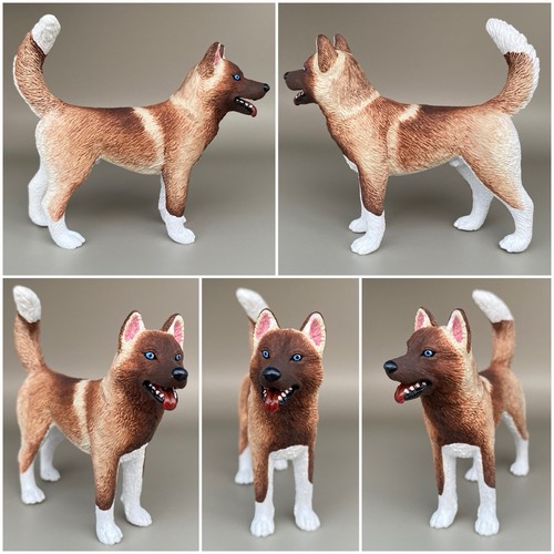 Ooak custom schleich husky dog - ooak,