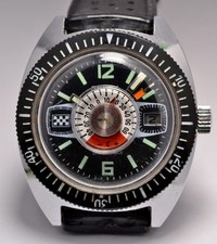 MONTRE ANCIENNE DIVER THERMOMÈTRE PLONGEUSE TEMPERATURE 1970 VINTAGE WATCH