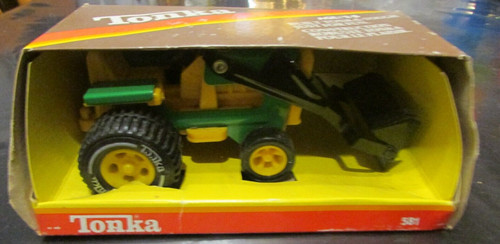 Tracteur tonka vert jaune - tracteur, et
