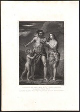 1837 Gravure La famille de