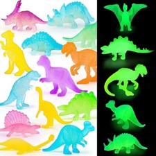 Figurine Dinosaure Phosphorescent Lot 16 Pieces Jouet Enfant Lumineux Obscurité